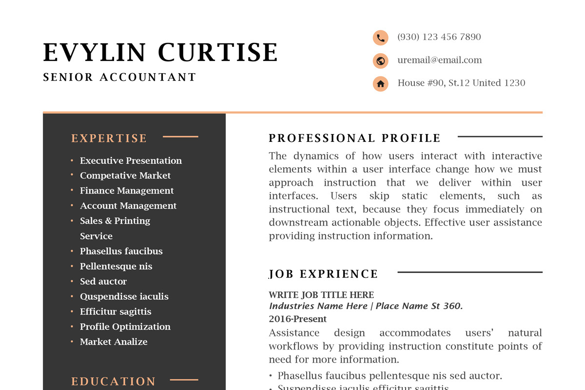 Word Resume & Cover Letter Template, a Resume Template by Axpand (Photo 4 of 5)