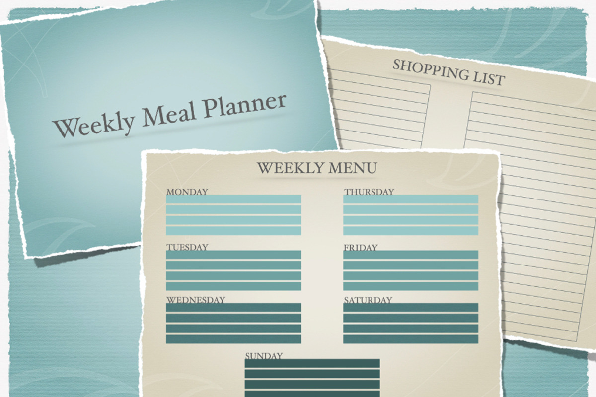 Weekly Meal Planner, a Card Template by Naltik (Photo 1 of 2)