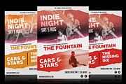 Indie Night Music Poster Template, a Flyer Template by lingard design (Thumbnail 1 of 3)