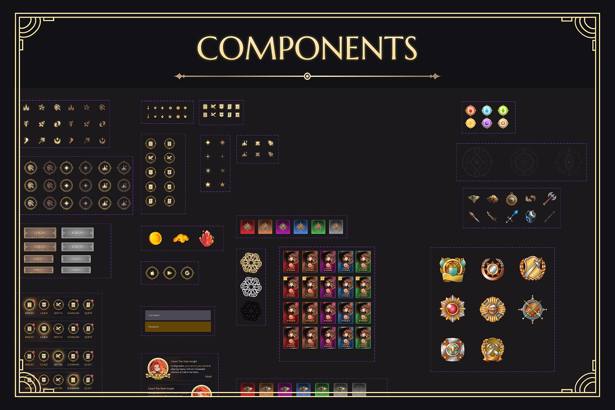 Knight of Valheim GUI Kit, an UI Kit Template by Timber Store (Photo 7 of 8)