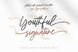 Youthful Signature Script Font