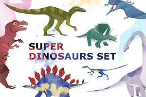 SUPER DINOSAURS SET