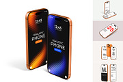 iPhone Screen Device Mockup Bundle, an iPhone Mockup by graphypix (Thumbnail 1 of 14)