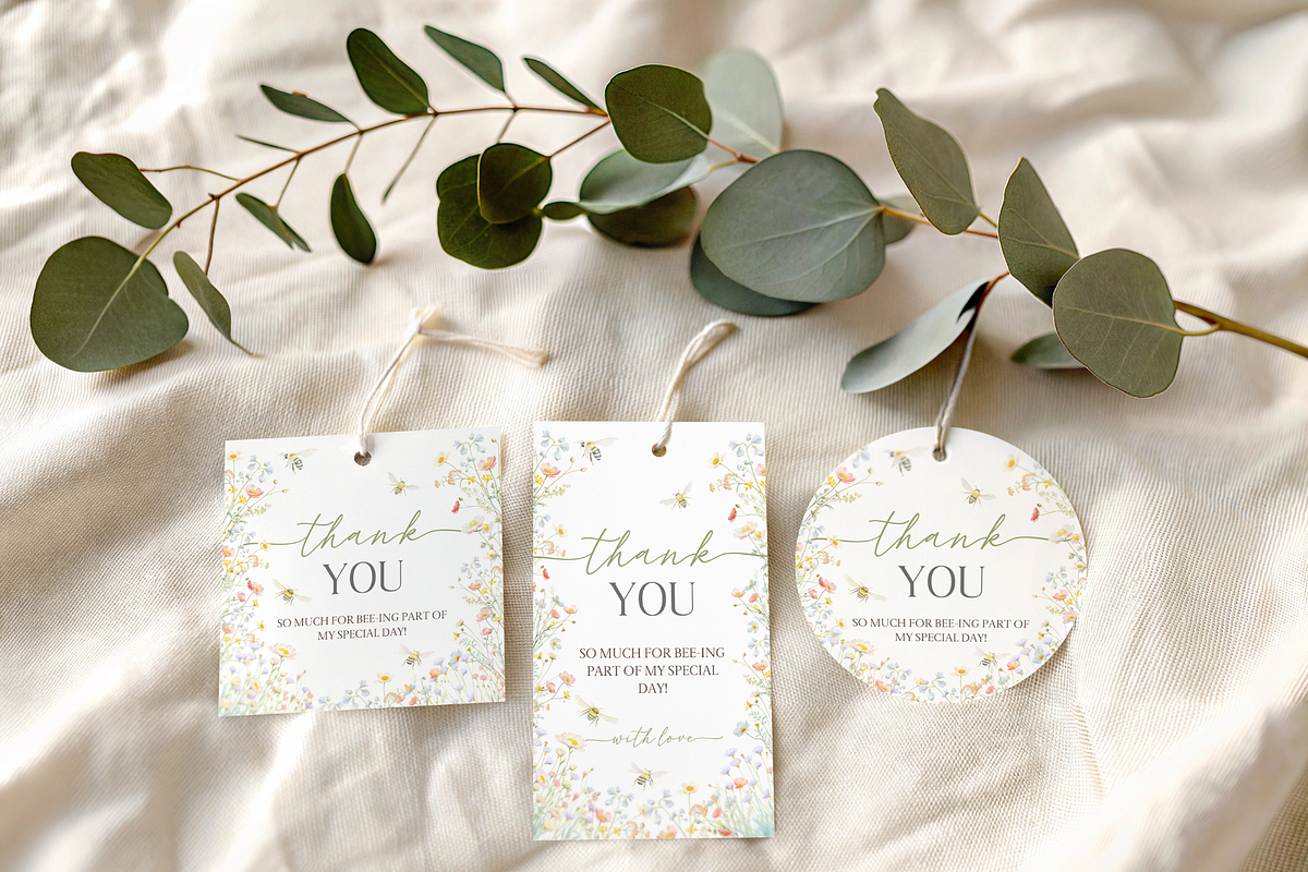 First Bee Day Invitation Set, an Invitation Template by Digital_Mind (Photo 8 of 8)