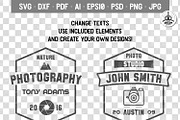 12 Photography Premade Logos Badges, an Illustration by JeksonGraphics (Thumbnail 3 of 12)