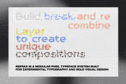 Refrax: Modular Pixel Font System, a Sans Serif Font by Anastasiia VNSK (Thumbnail 5 of 14)