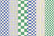 Seamless patterns checkered, striped, a Pattern Graphic by Maryia's Store (Thumbnail 2 of 6)
