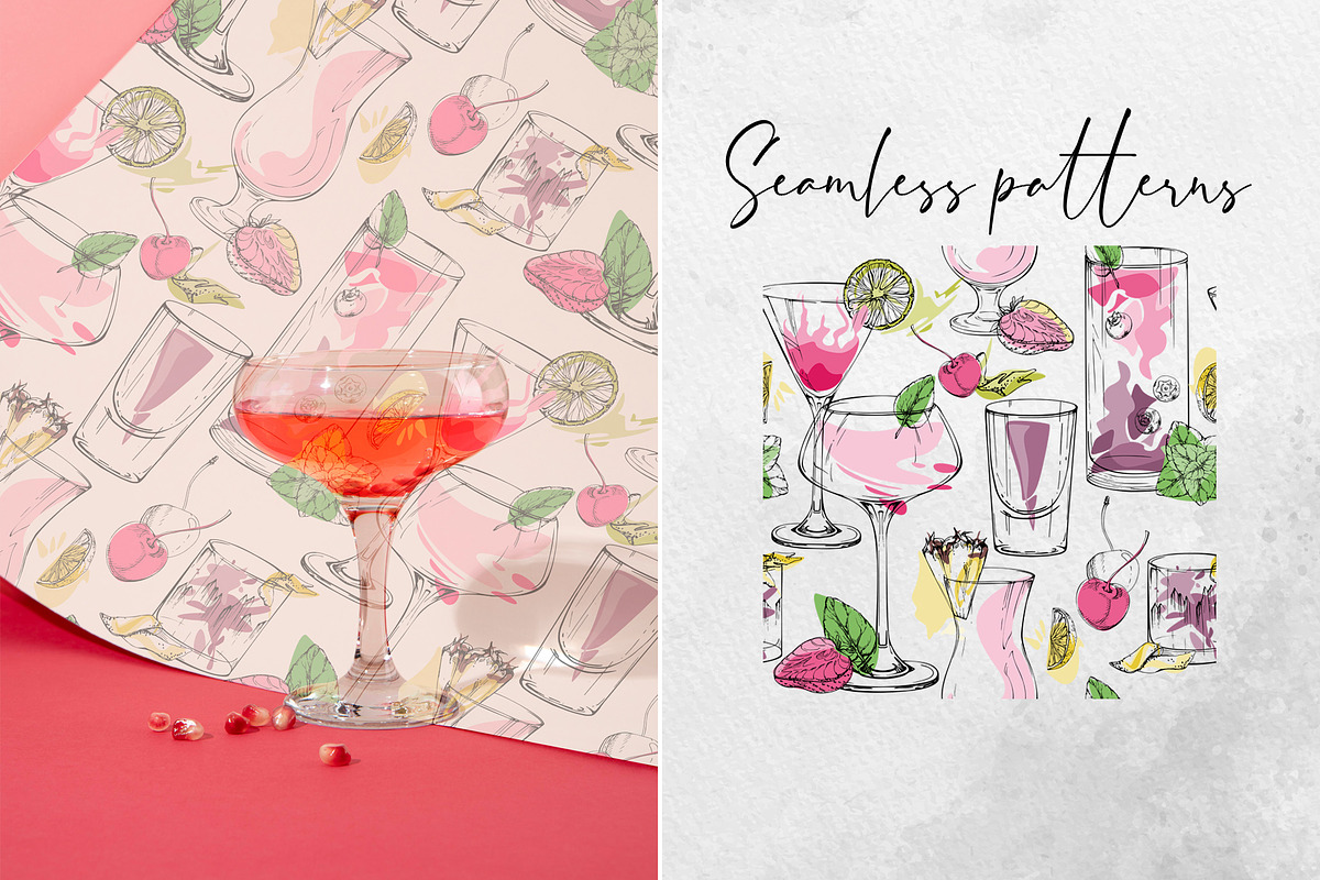 Strawberry cocktails, a Food Illustration by MsFlaffy (Photo 11 of 12)
