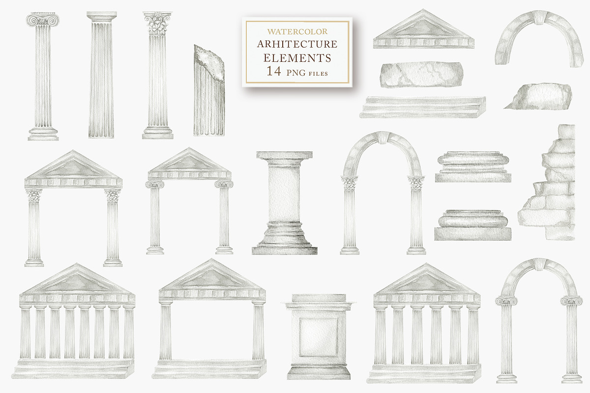 Antique Sculpture & Architecture, an Object Graphic by svetlanaARTdreams (Photo 6 of 16)