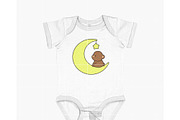 Cute Bear with Moon SVG Bundle, a Graphic by TheHitShop (Thumbnail 9 of 10)