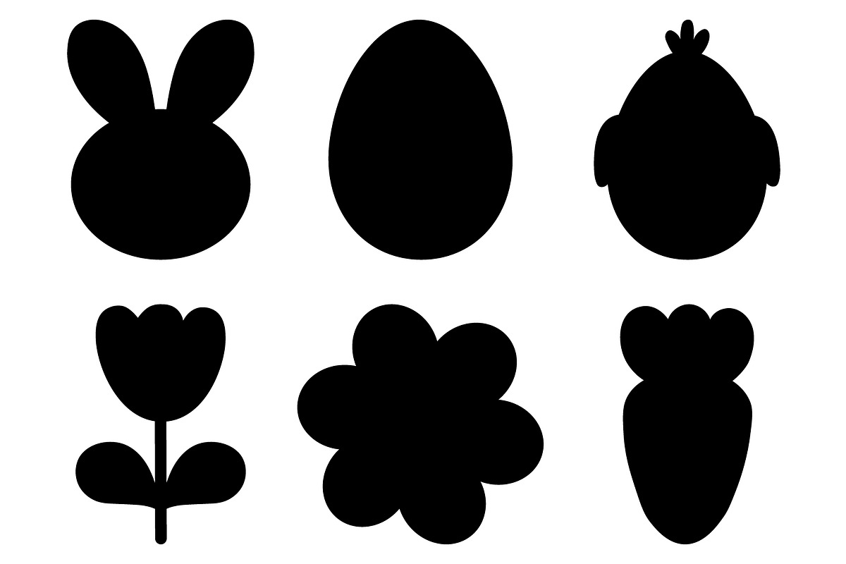 Easter silhouette clipart, an Animal Illustration by IrinaShishkova (Photo 2 of 2)