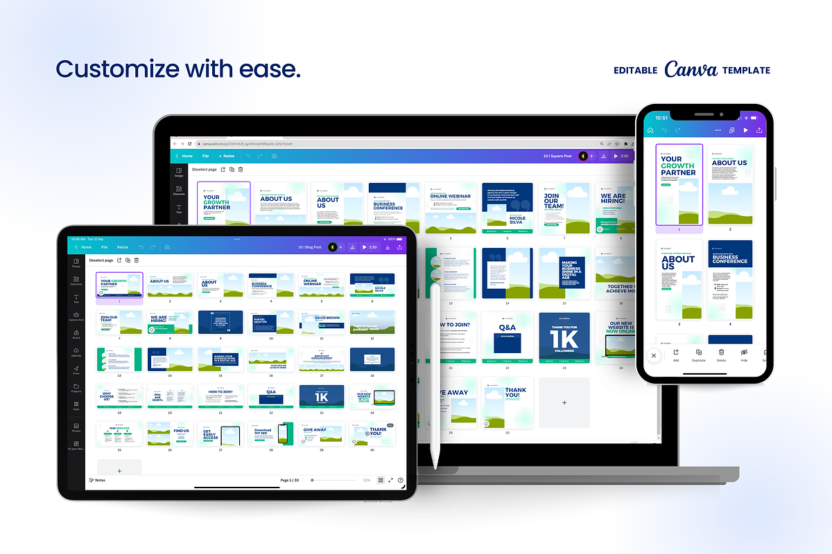 Canva Social Media Templates, a Social Media Template by Studio B | Canva Template (Photo 8 of 13)