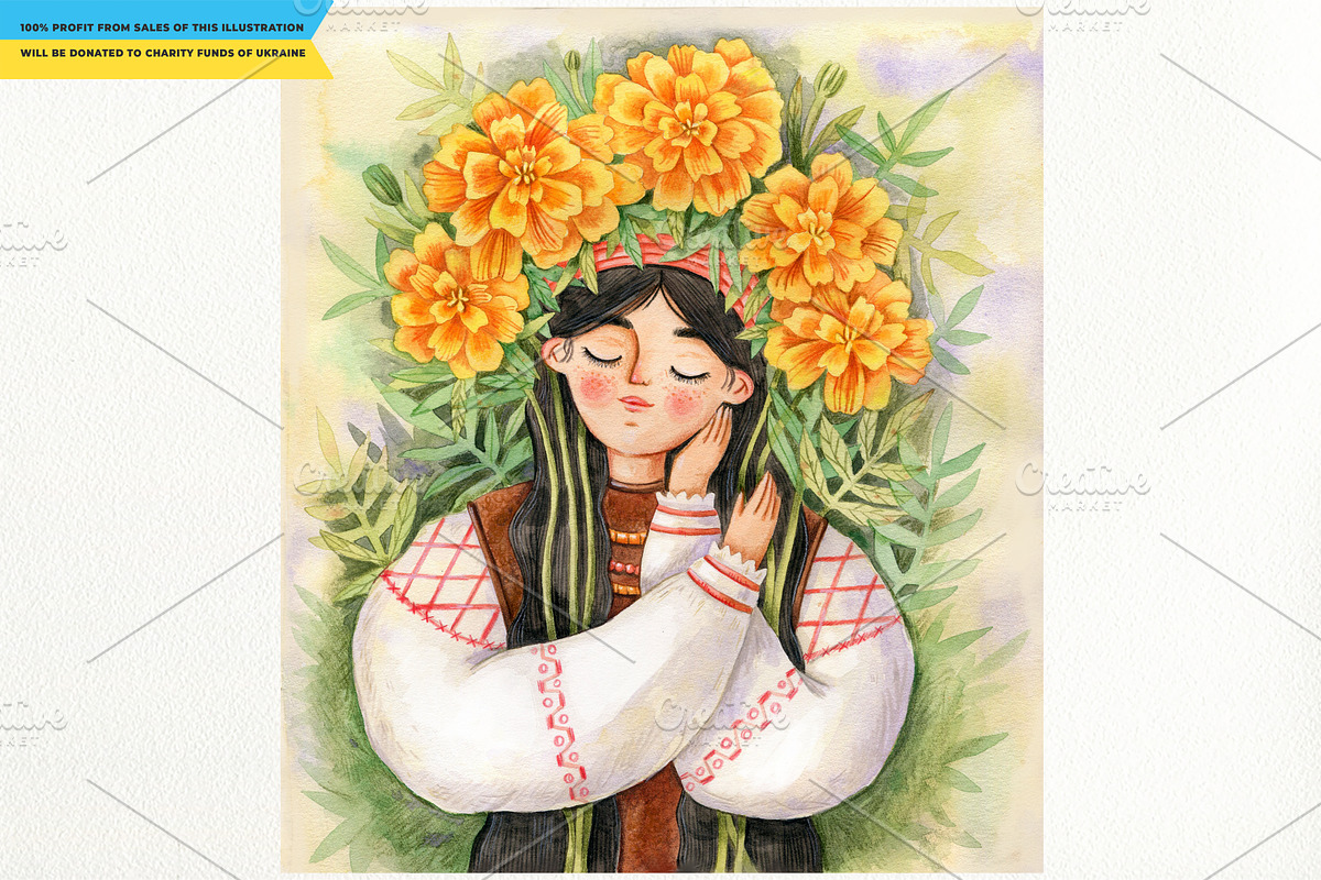 Ukrainian, an Illustration by babenkoirusa