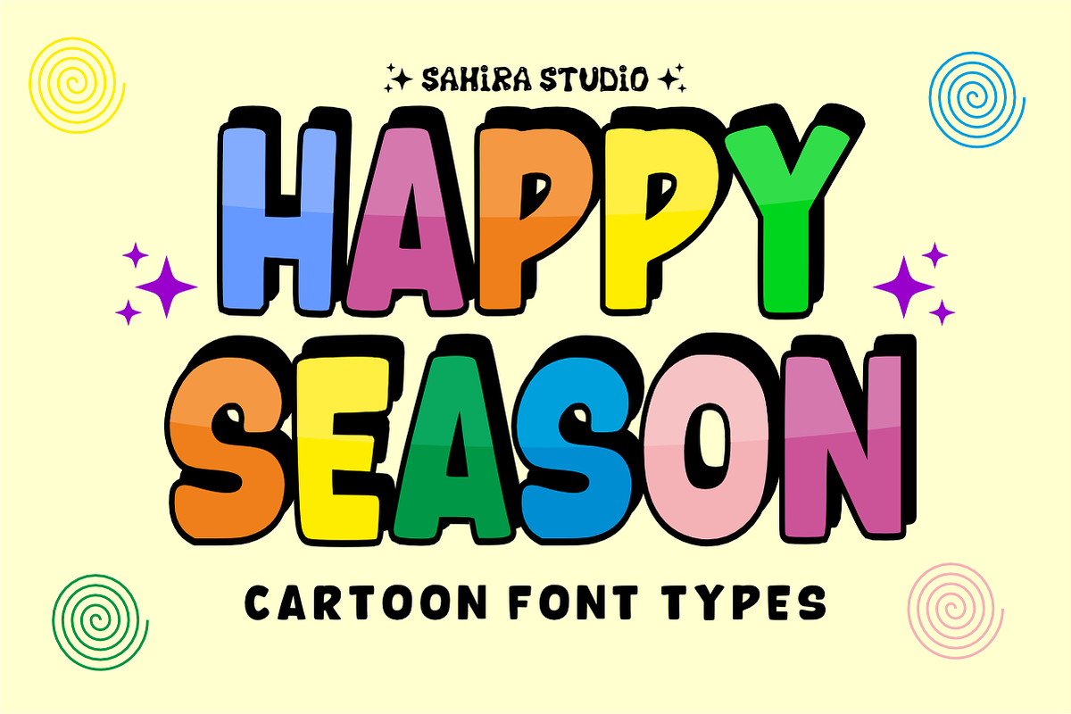 Comic Story - Cartoon Display Font, a Sans Serif Font by Sahira Studio (Photo 3 of 7)