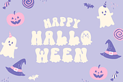 Ghost Creepy Cute Halloween Font, a Handwritten Font by Babymimiart (Thumbnail 2 of 8)