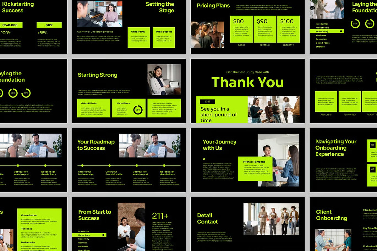 Dark Client Onboarding Keynote, a Presentation Template by Fit-tee (Photo 2 of 2)