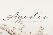 Agustus - Handwriting Font, a Handwritten Font by Mayofont (Thumbnail 1 of 9)