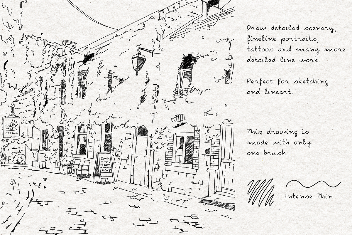 Fine Line Pencils for Procreate, a Brush Add-On by Marshmal Mochi (Photo 3 of 5)