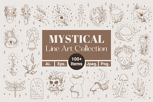 Mystical Line Art Collection