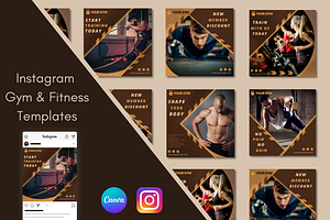 Instagram Gym Motivation Templates