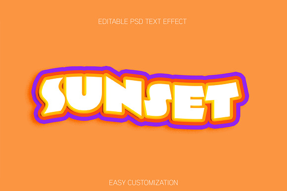 Layered Bold Chunky Text Effect preview 3