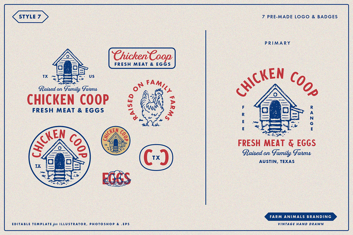 Farm Animals Branding, a Branding & Logo Template by Refolve Design (Photo 14 of 26)