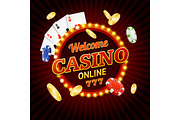 Welcome Casino Concept, an Illustration by Vector and Templates (Thumbnail 1 of 2)