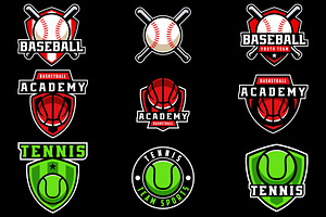 Emblem Sports Logo Design Templates