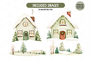 Winter Woodland Animals Clipart, an Illustration by TatiMockup (Thumbnail 4 of 5)
