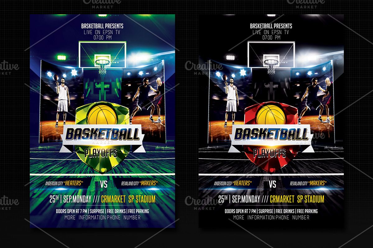Basketball Flyer, a Flyer Template by Basez Flyers (Photo 5 of 9)