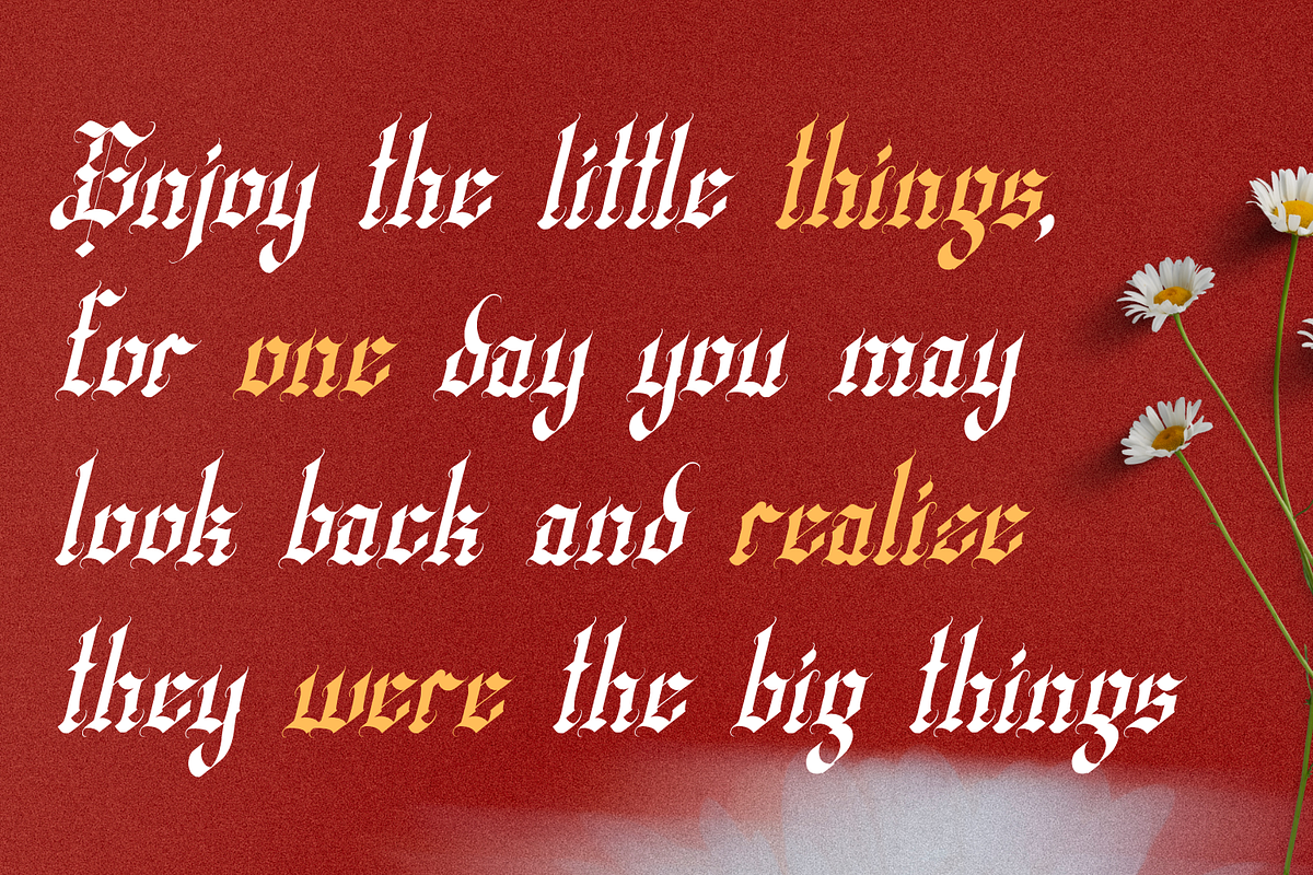Wedgen Holdeza Blackletter Font, a Blackletter Font by Randi Irvan | Rvandtype (Photo 7 of 13)