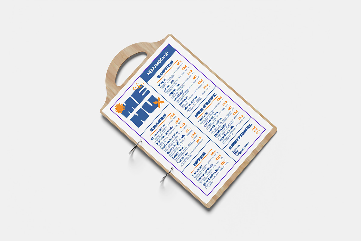 Menu Mockup, a Packaging Mockup by Hazzpro_Std (Photo 3 of 5)