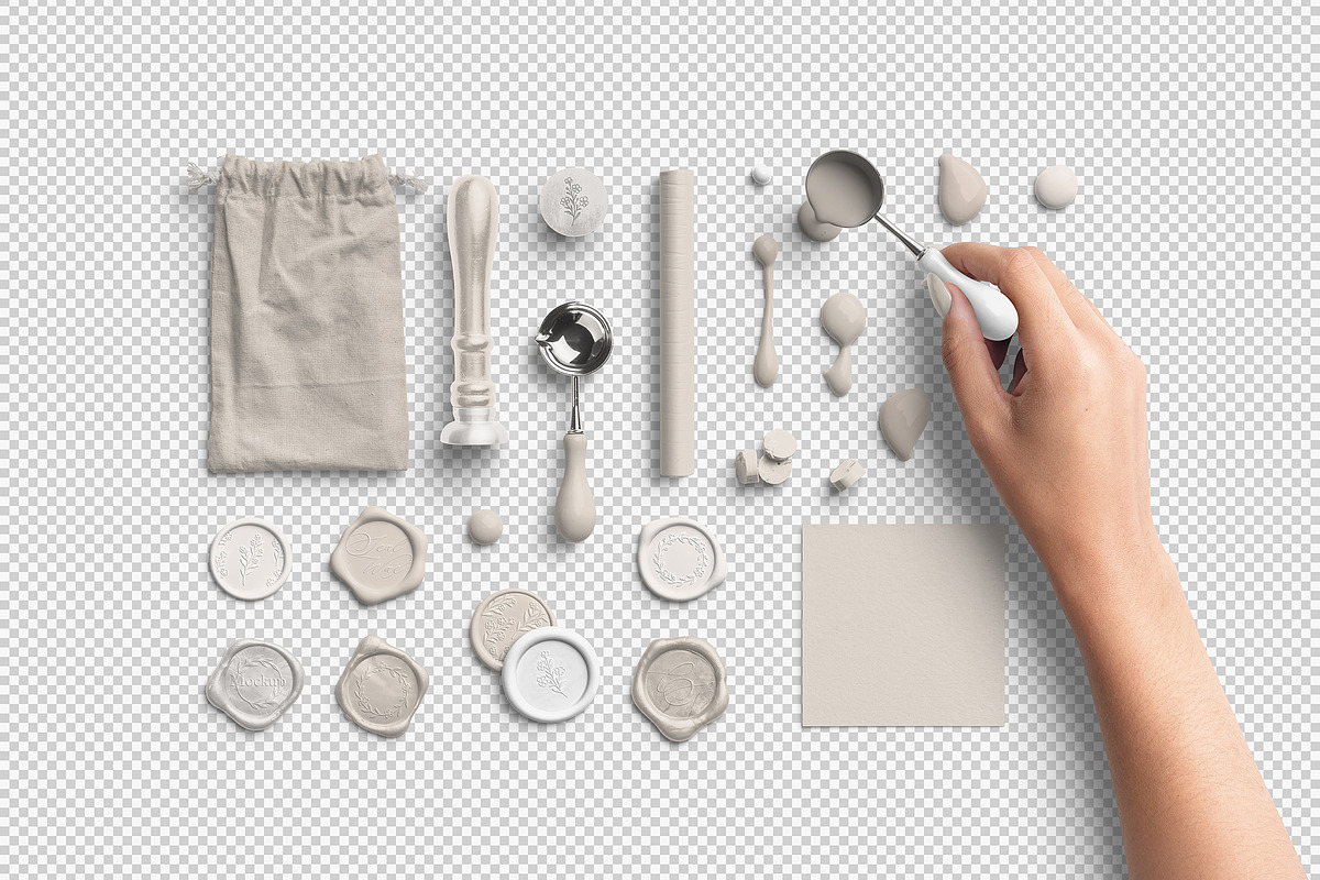 Ivory Elegant Sealing Wax PNG Pack, an Object Graphic by Custom Scene (Photo 2 of 8)