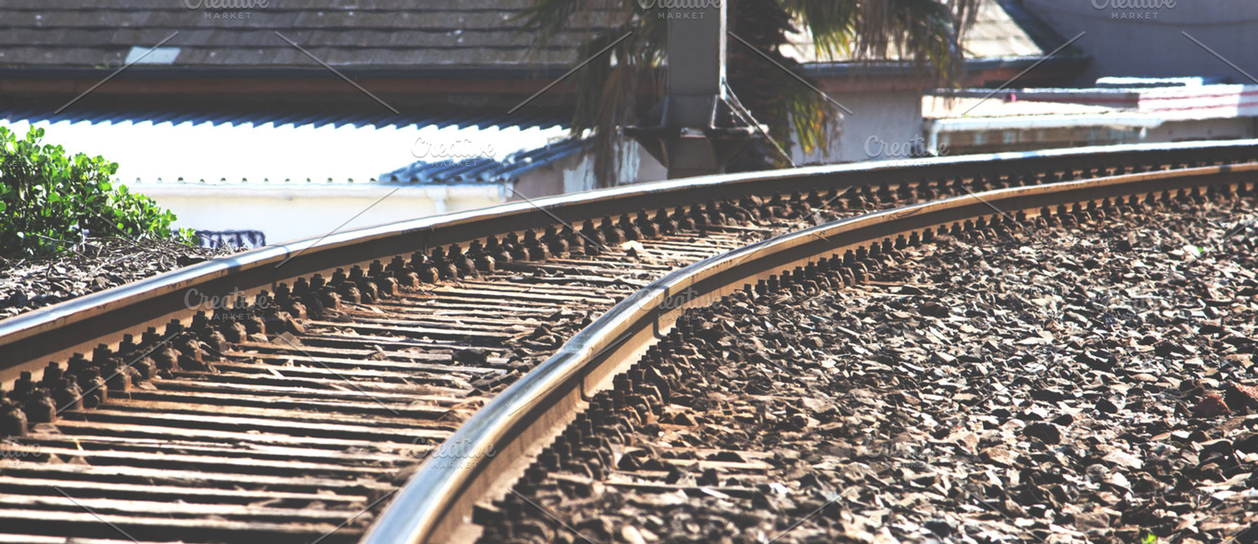 Train tracks featuring train tracks, train, and tracks