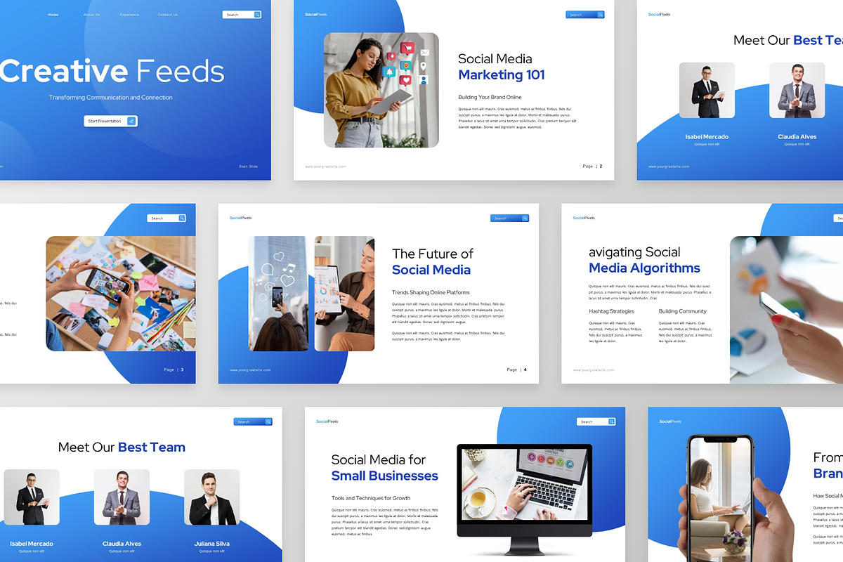 SocialPixel - Creative Feeds, a Presentation Template by GraphauseProject (Photo 5 of 6)