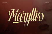 Maryllis Modern Elegant Script Font, a Script Font by Graphicxell (Thumbnail 1 of 8)