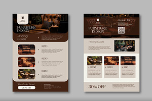 Furniture Design Pricing Flyer, a Templates & Theme by studiogstock