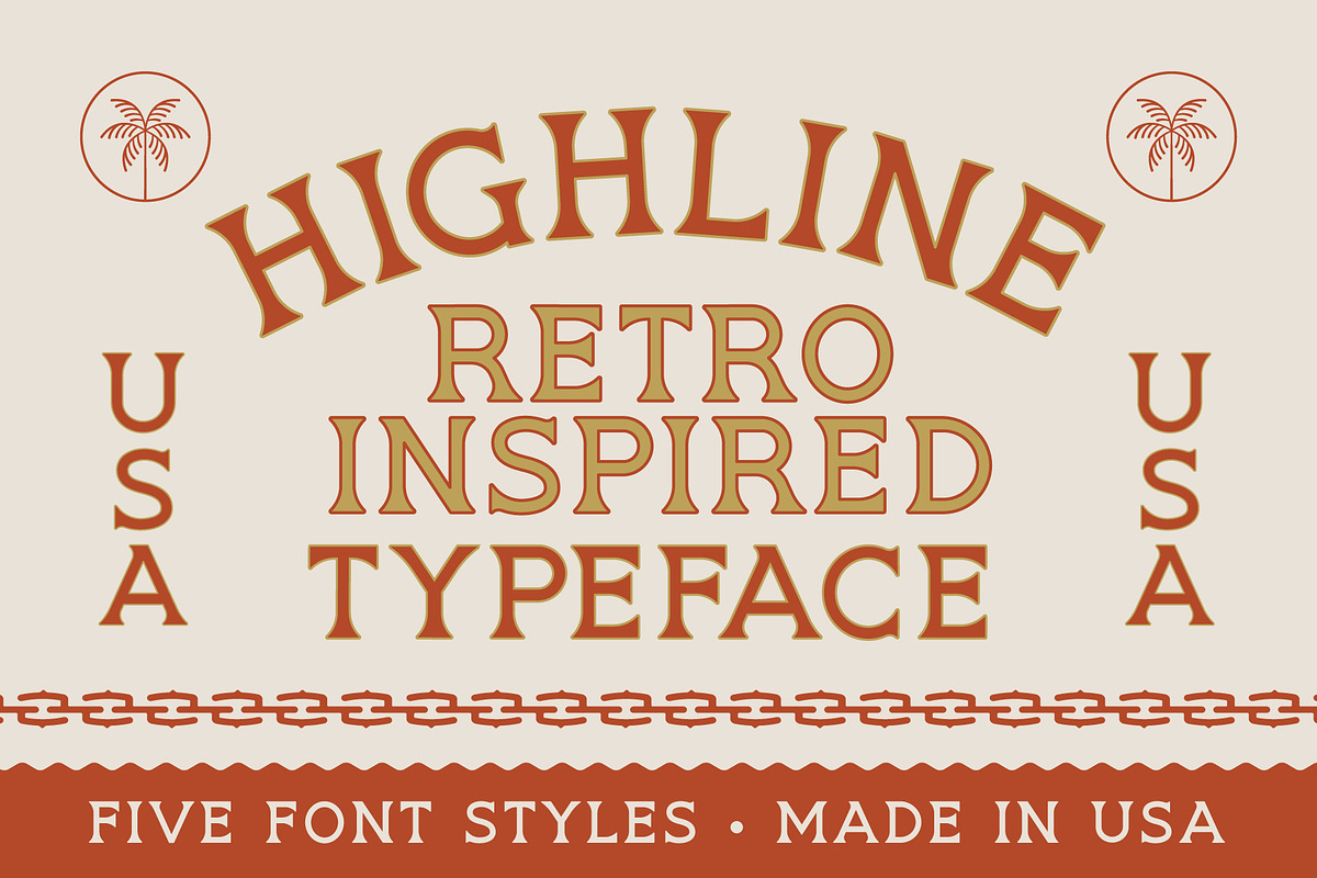 HIGHLINE Font | Vintage Font, a Serif Font by NienowBrand (Photo 1 of 10)