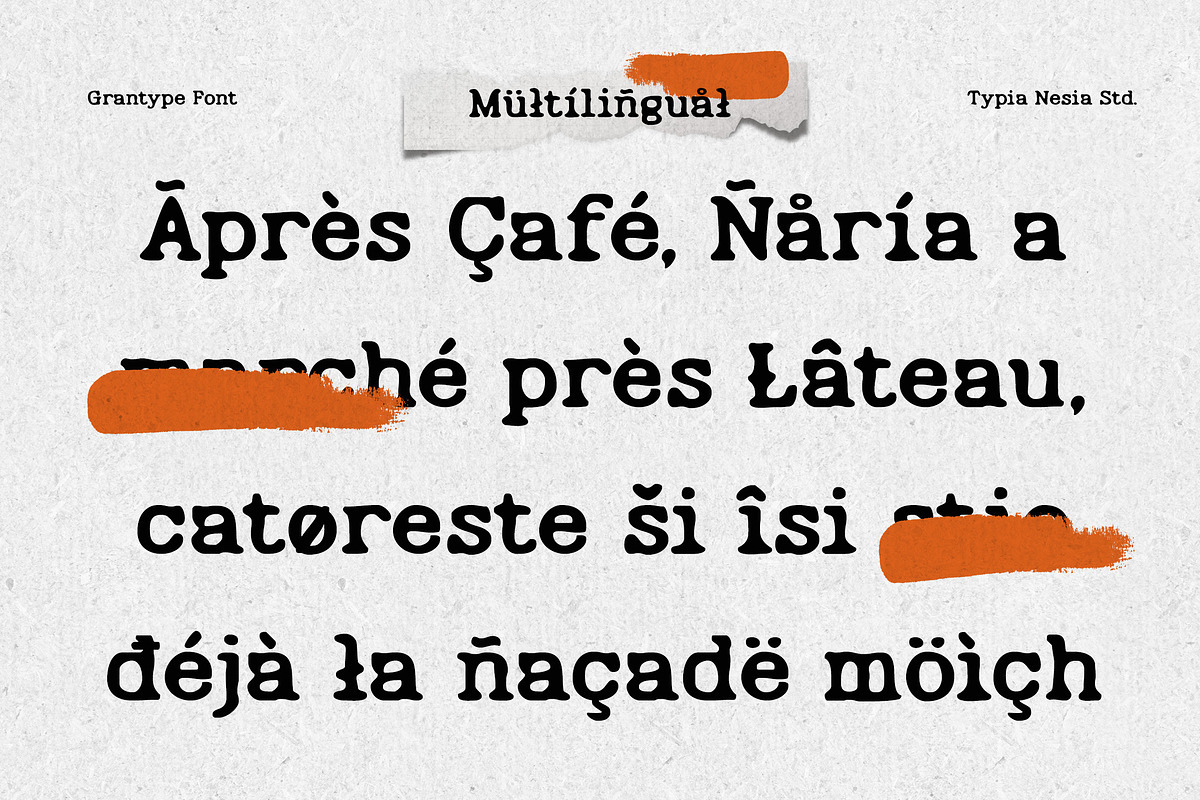Grantype - Classic Typewriter Font -, a Serif Font by Typia Nesia (Photo 4 of 11)