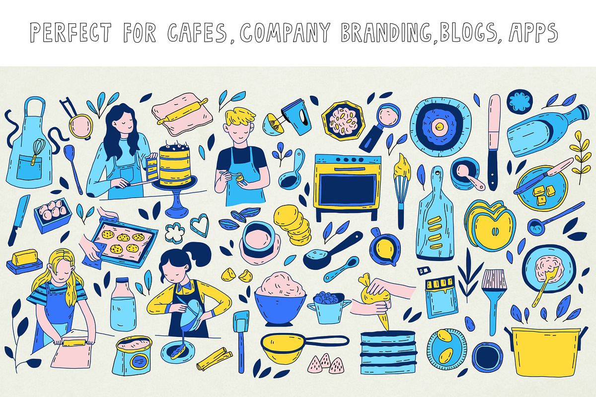 174 Coffee shop illustrations, a Food Illustration by Sasha Mitkalova (Photo 7 of 7)