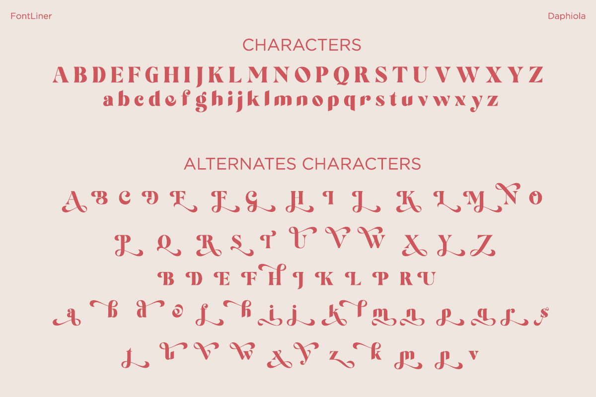 Daphiola - Modern Display Typeface, a Sans Serif Font by Font Liner (Photo 9 of 10)