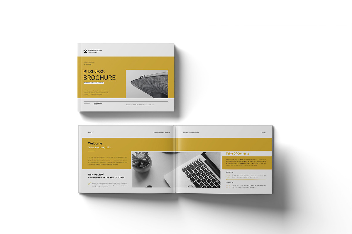 Business Brochure Template Landscape preview 5