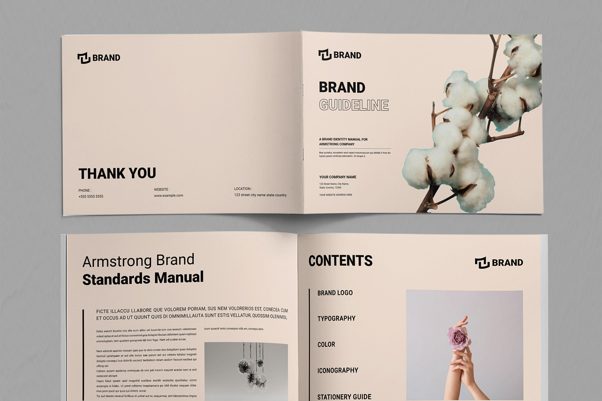Brand Guideline Template, a Brochure Template by ContestDesign (Photo 2 of 5)