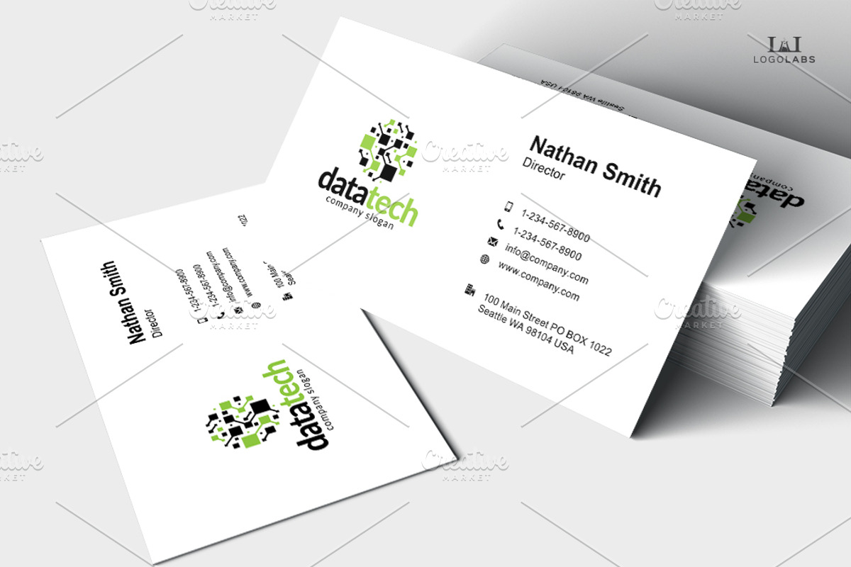Data Tech Logo, a Branding & Logo Template by LogoLabs