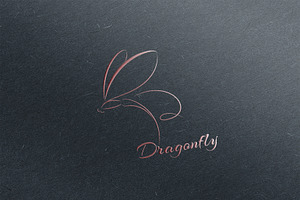 Dragonfly. Logo Template