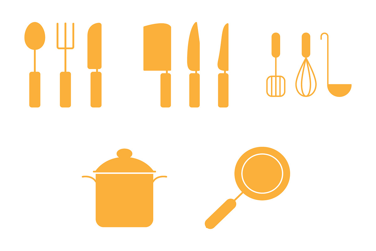 Kitchen utensil icon template, a Solid Icon by Sumberpangan (Photo 3 of 3)