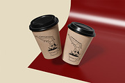 Cardboard Cup Mockup, a Cups & Container Mockup by HanaSaka_Studio (Thumbnail 4 of 5)