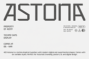 403 Astona - Techno Sans Display, a Sans Serif Font by 403 Type Foundry (Thumbnail 1 of 11)