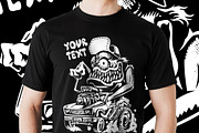 HOTROD HAT MONSTER VECTOR, a Person Illustration by arace (Thumbnail 2 of 2)