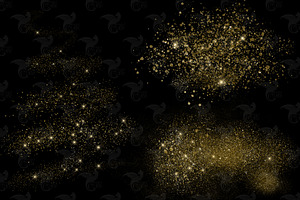 Gold Pixie Dust Clipart